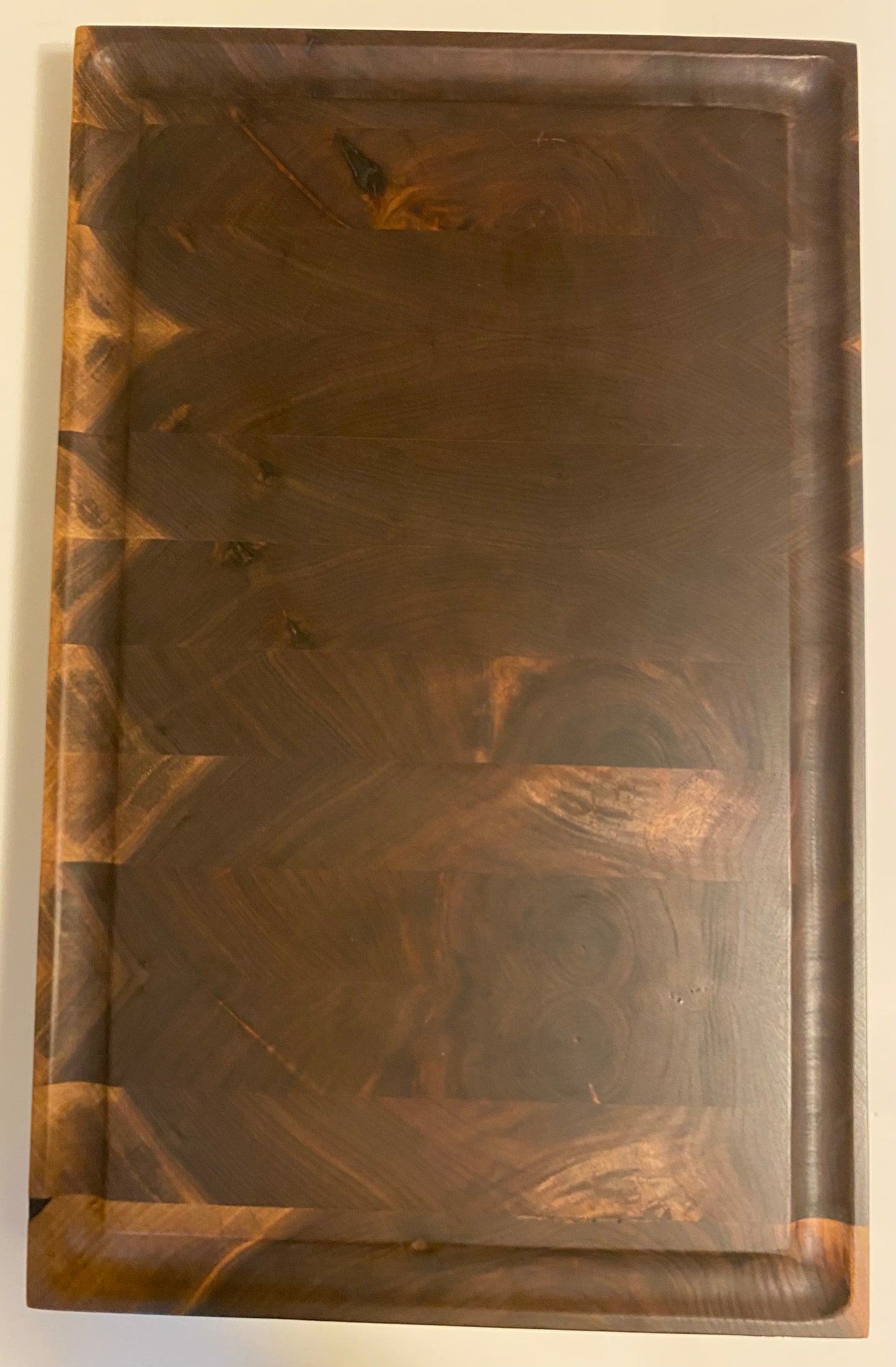 Walnut End Grain Cutting Board – Handmade Butcher Block for Kitchen