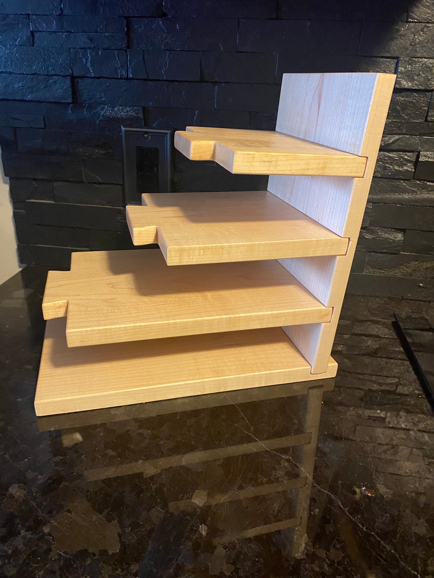 Maple Mini Cutting Board + Storage Rack