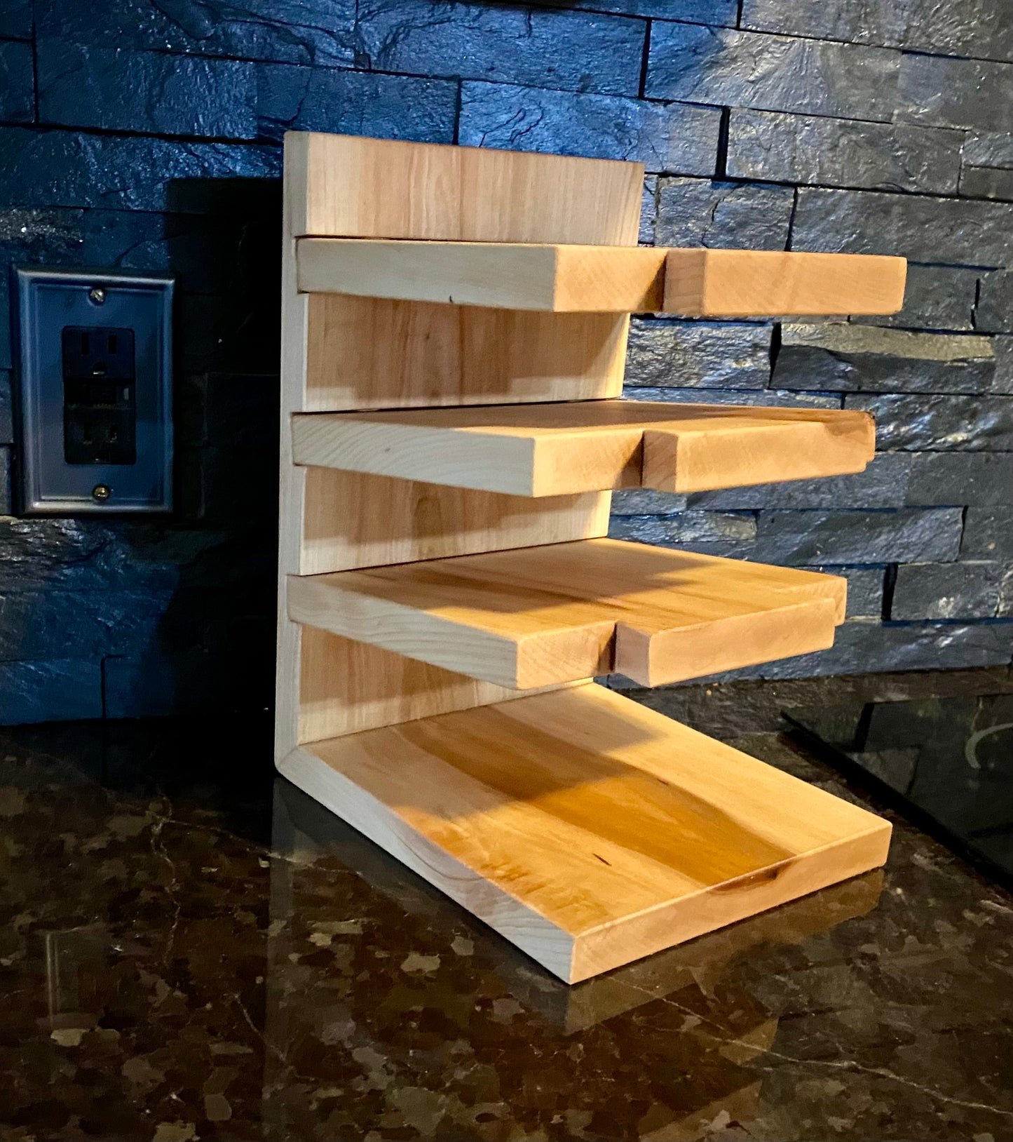 Maple Mini Cutting Board + Storage Rack