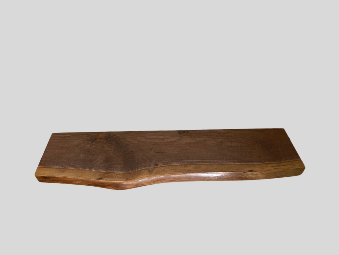 Premium Solid Walnut Live Edge Floating Shelves