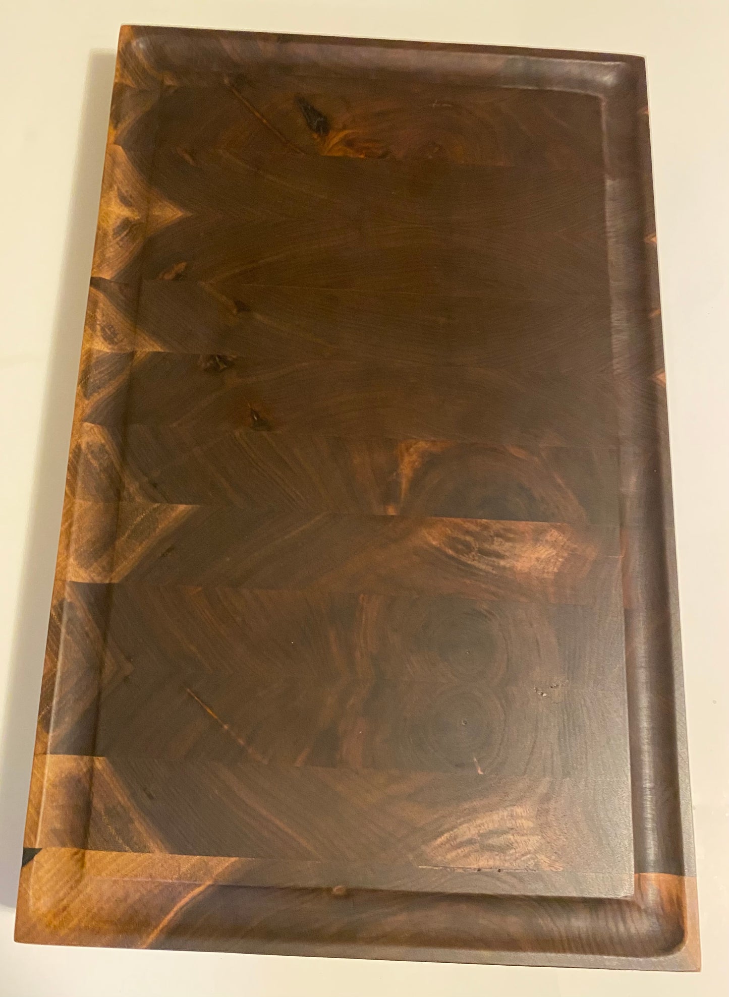 Walnut End Grain Cutting Board – Handmade Butcher Block for Kitchen
