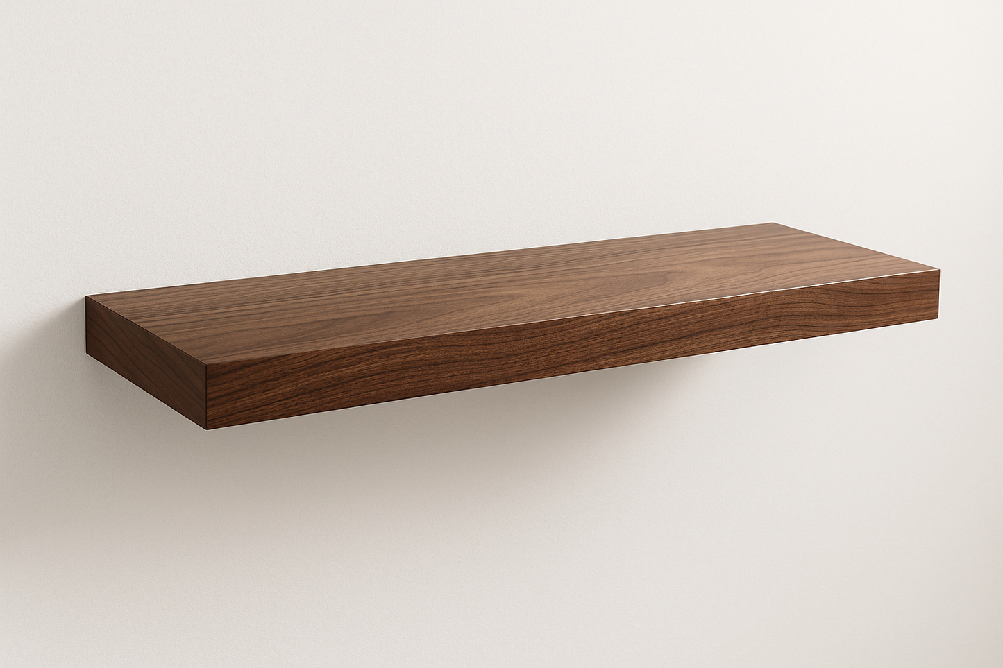 36" Walnut Straight Cut Shelf