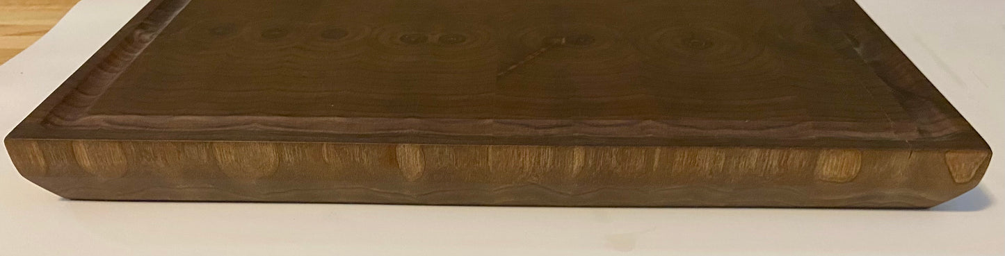 Walnut End Grain Cutting Board – Handmade Butcher Block for Kitchen