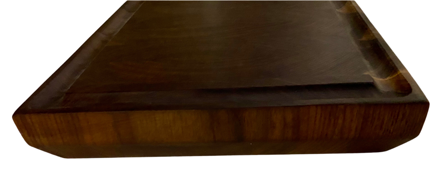 Walnut End Grain Cutting Board – Handmade Butcher Block for Kitchen