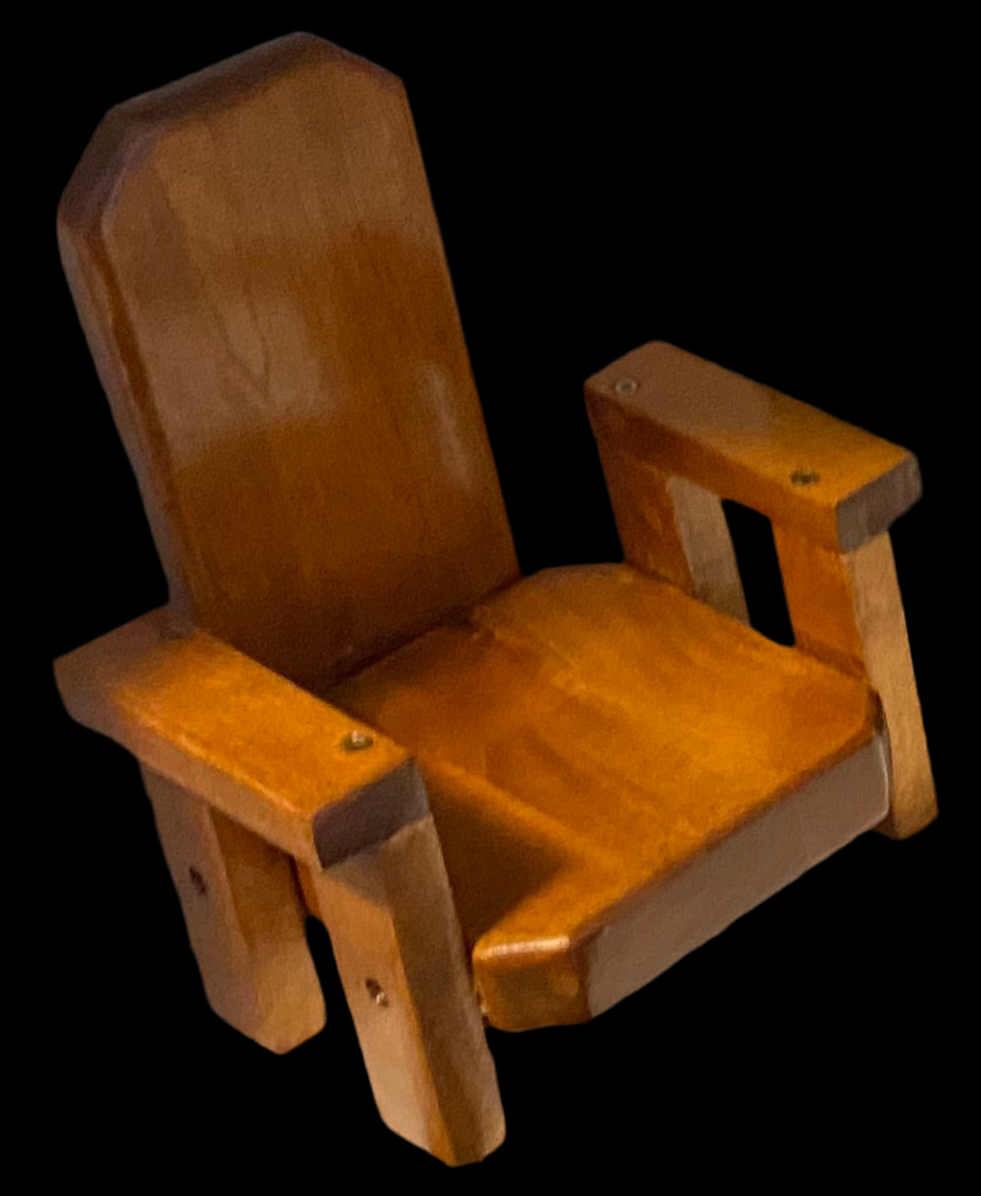 wood chair perfect for American doll