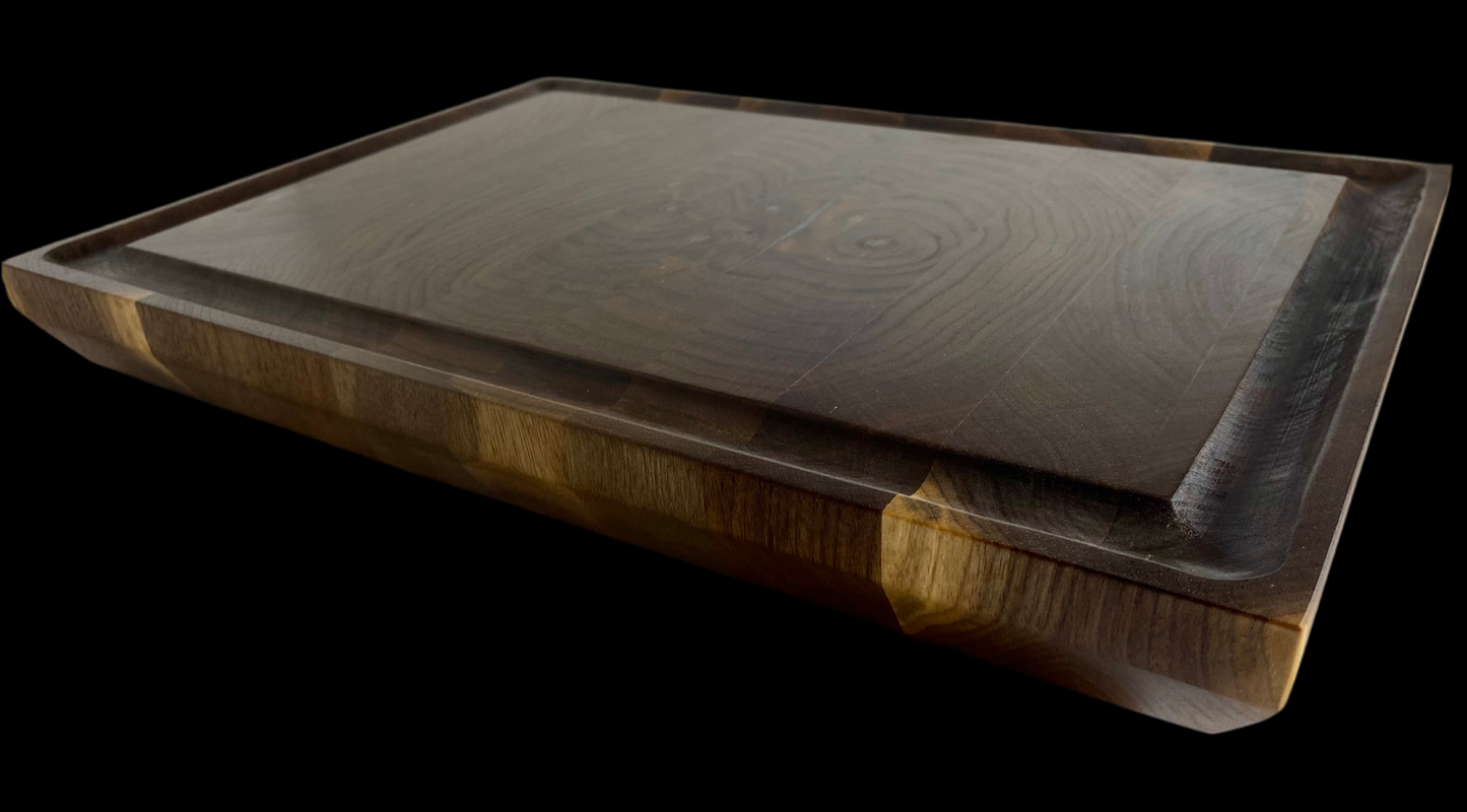 Walnut End Grain Cutting Board – Handmade Butcher Block for Kitchen
