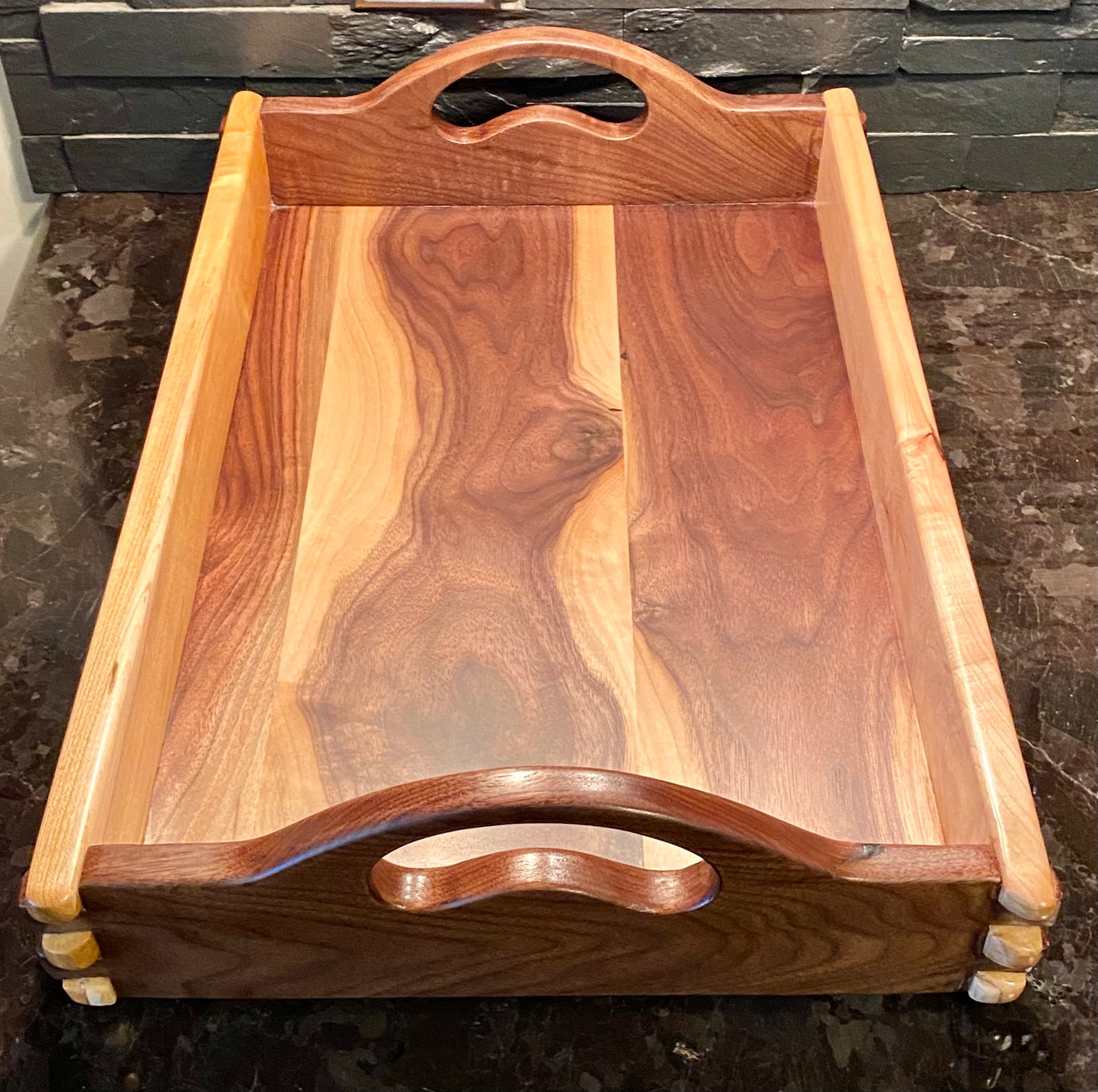 Maple Walnut Serving Tray