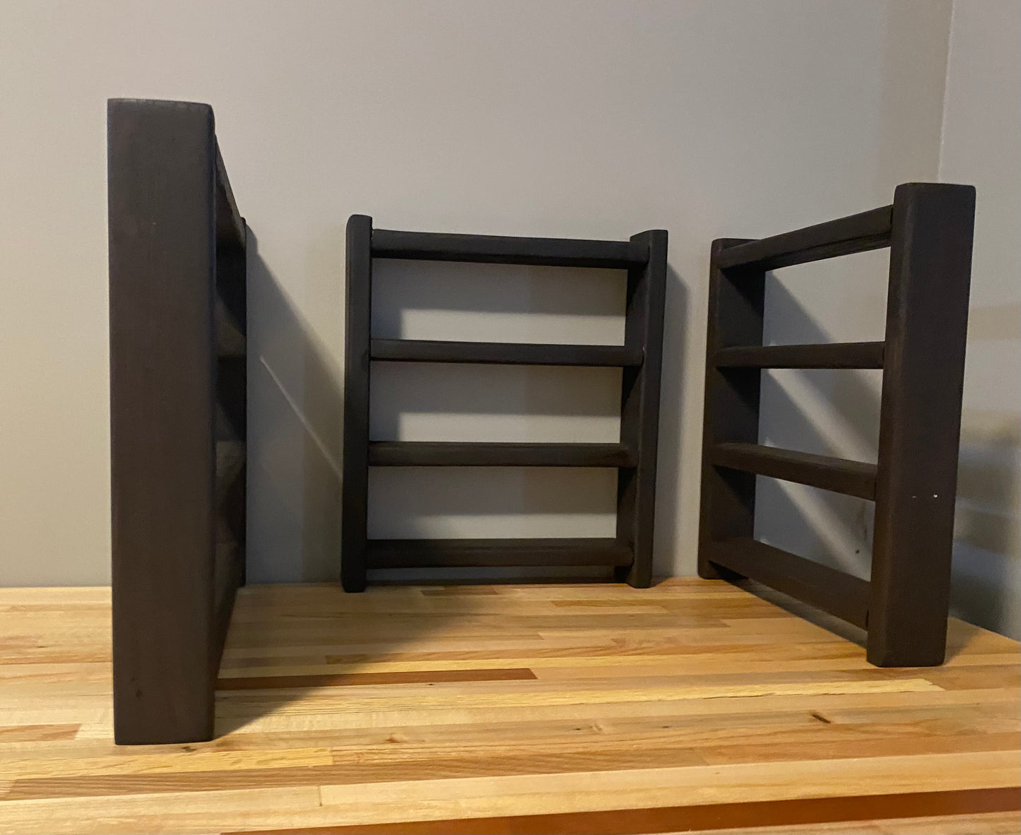 Handcrafted Wooden Doll Shelves | Solid Wood Shelves for 18" Dollhouse | For the Kids Collection | Studio 5 Woodworking