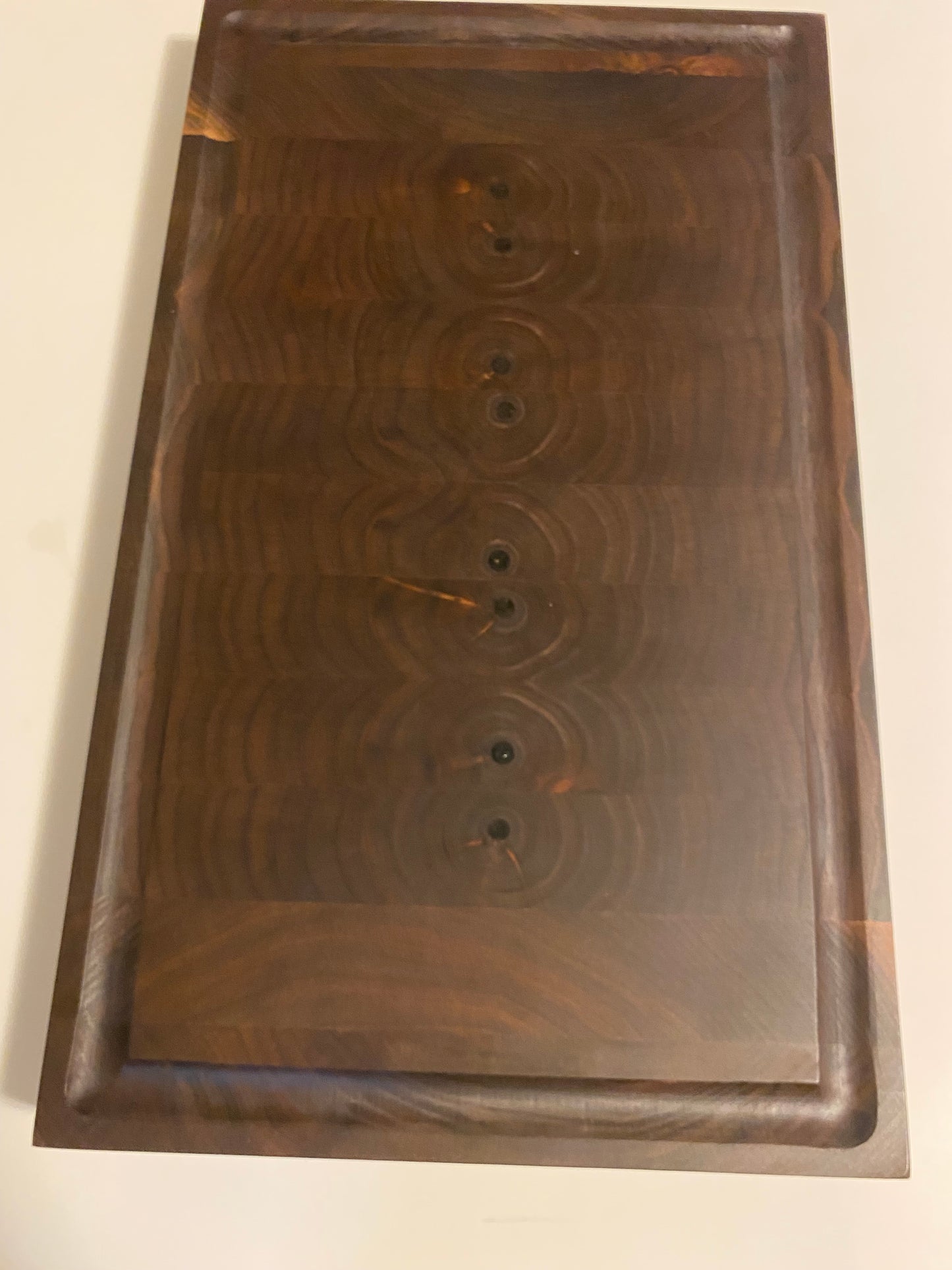 Walnut End Grain Cutting Board – Handmade Butcher Block for Kitchen