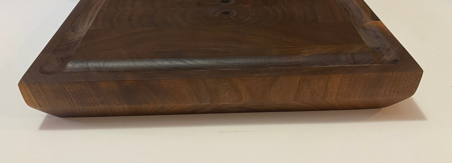 Walnut End Grain Cutting Board – Handmade Butcher Block for Kitchen