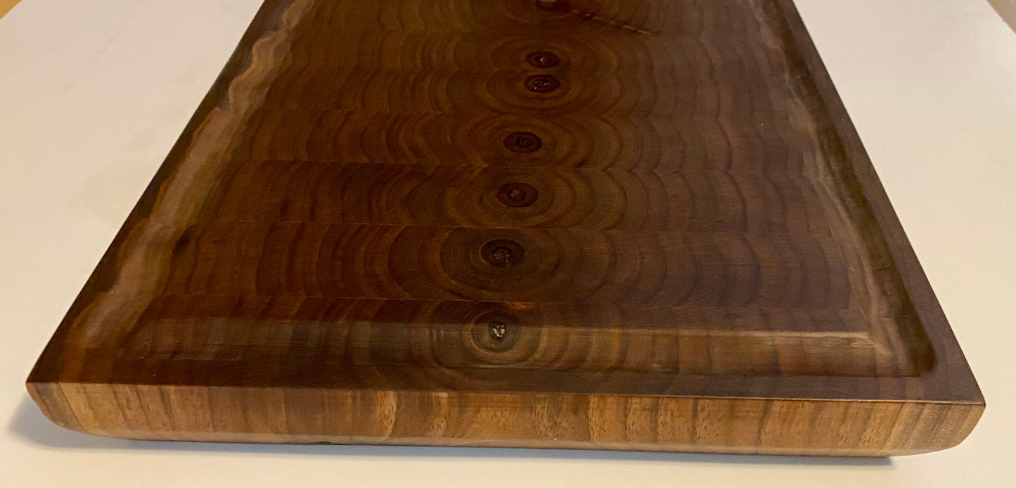 Walnut End Grain Cutting Board – Handmade Butcher Block for Kitchen