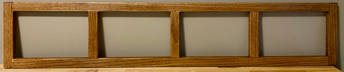 Rustic Oak Entryway Shelf with Hooks – Wall Mounted Mudroom Organizer