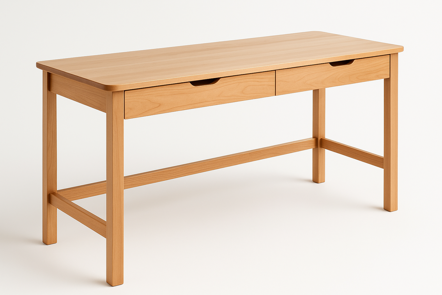 Handcrafted Maple Wood Student Desk 60" x 21" - Perfect for Back-to-School Success