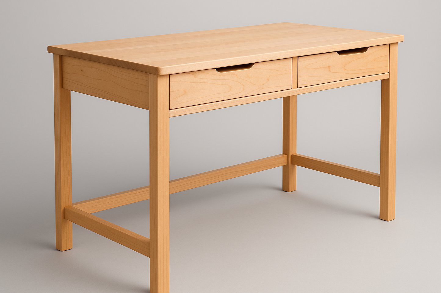 Handcrafted Maple Wood Student Desk 60" x 21" - Perfect for Back-to-School Success