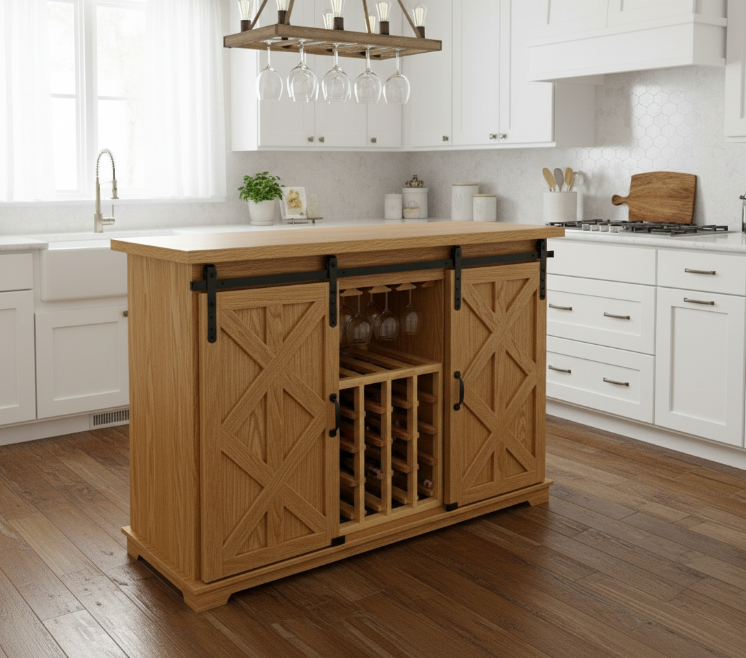 Base Cabinet with Wine Storage and Standard Top