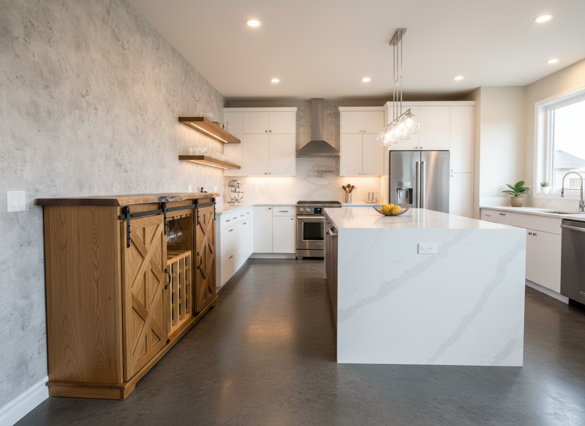 Honey Oak Finish - Kitchen