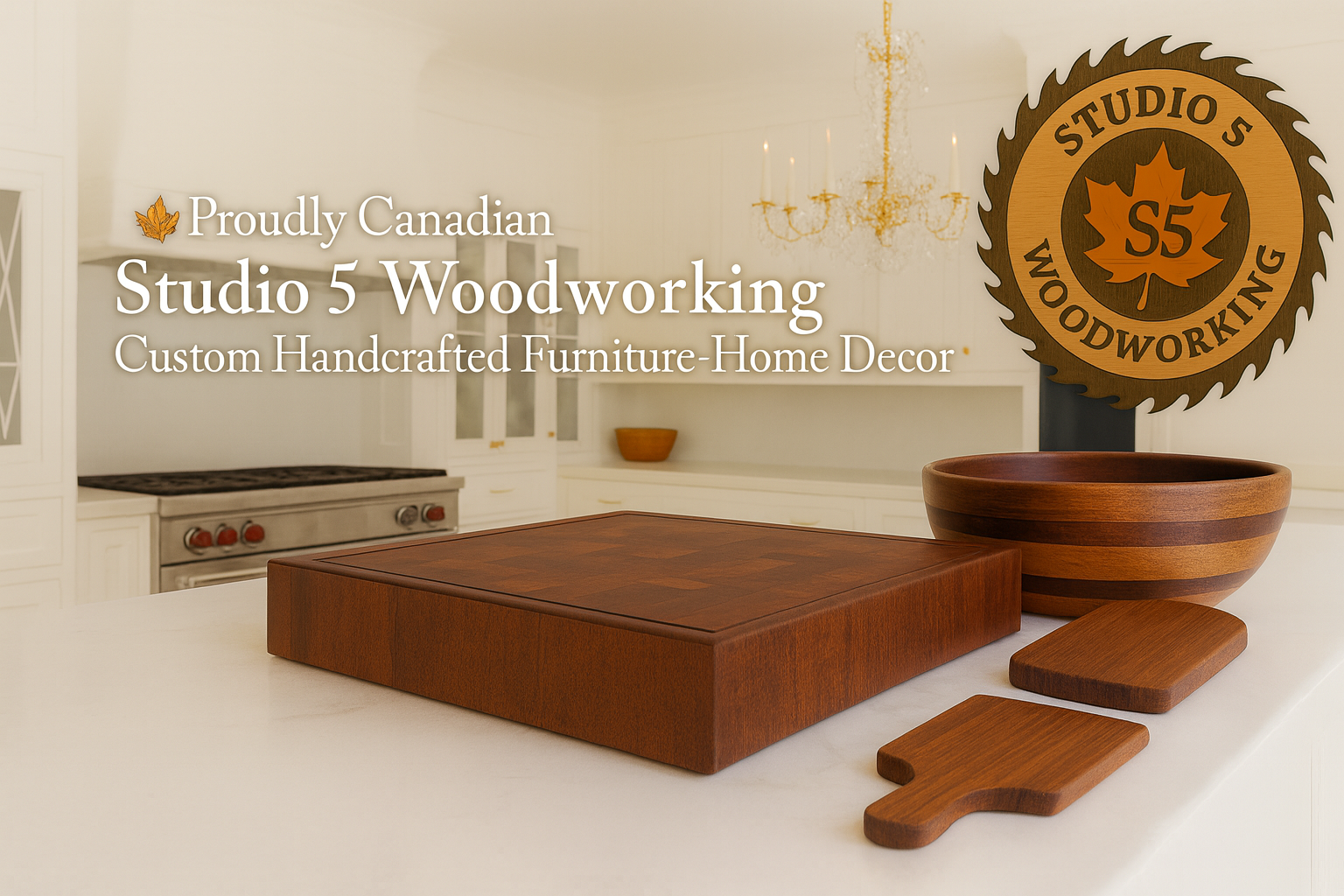 Studio 5 Woodworking Banner 3:2 Aspect Ratio