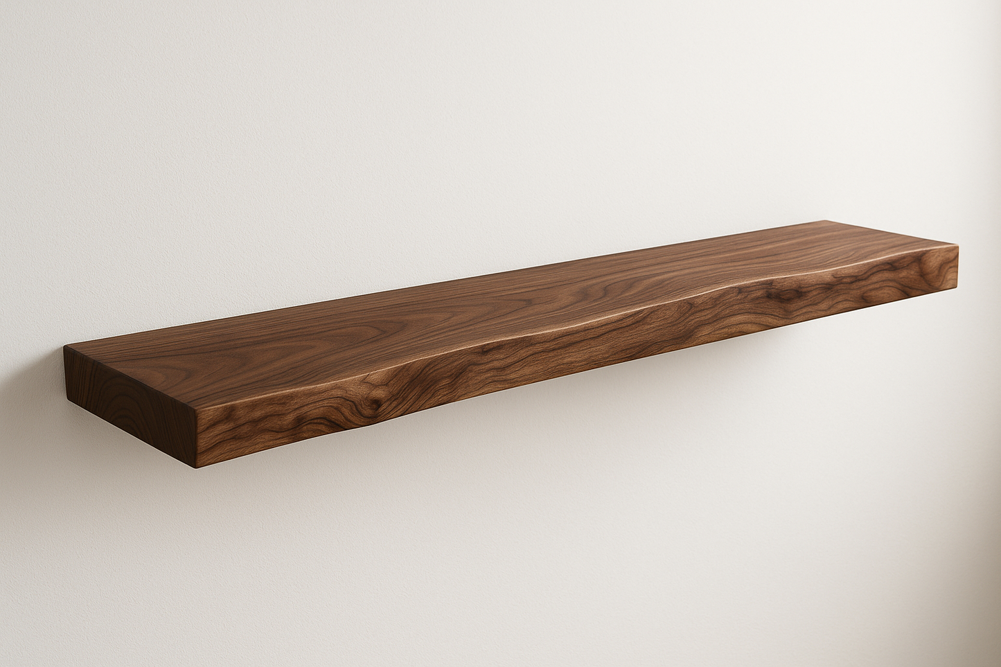 Premium Solid Wood Straight Cut Floating Shelves