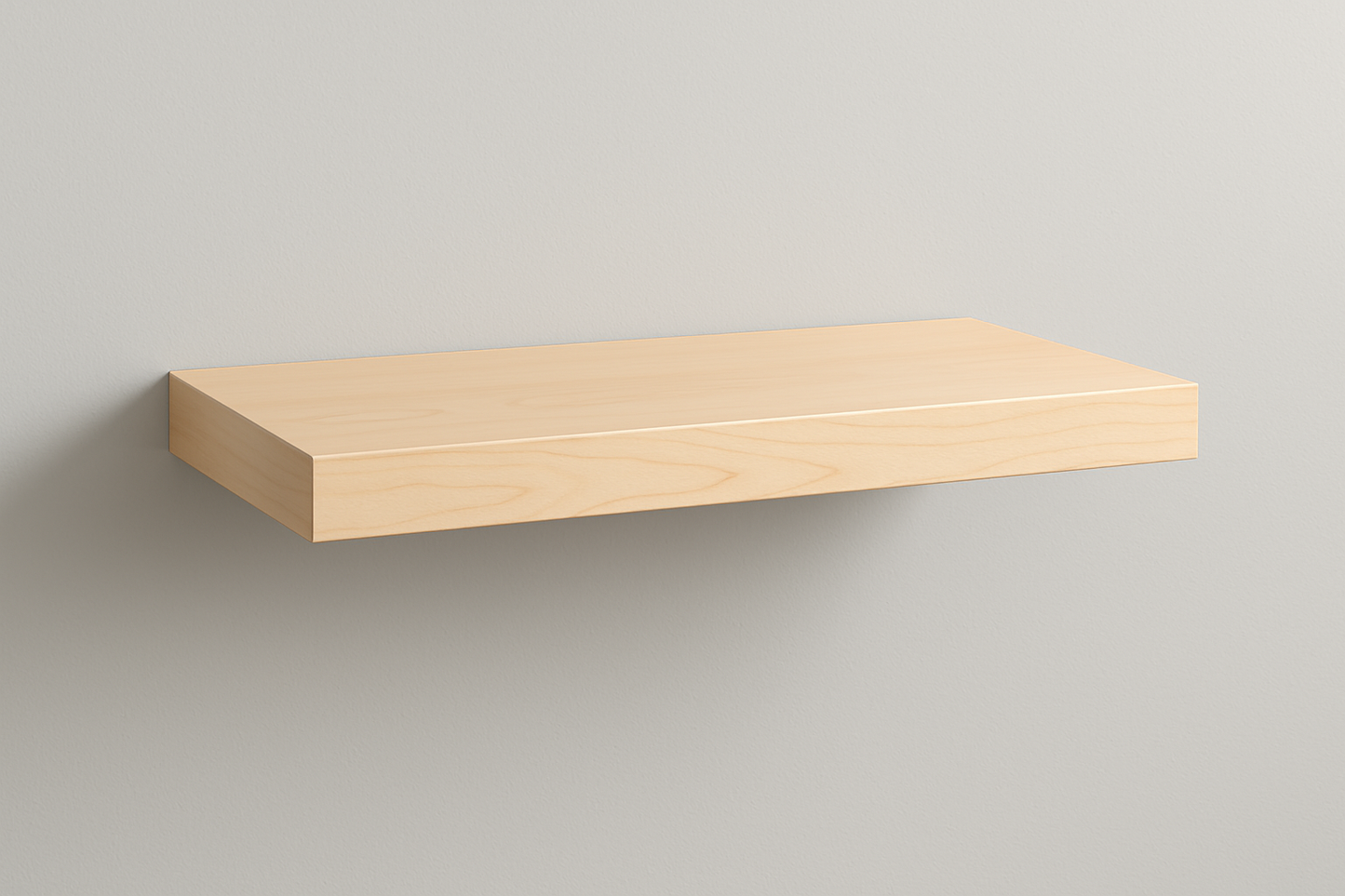 24" Maple Straight Cut Shelf