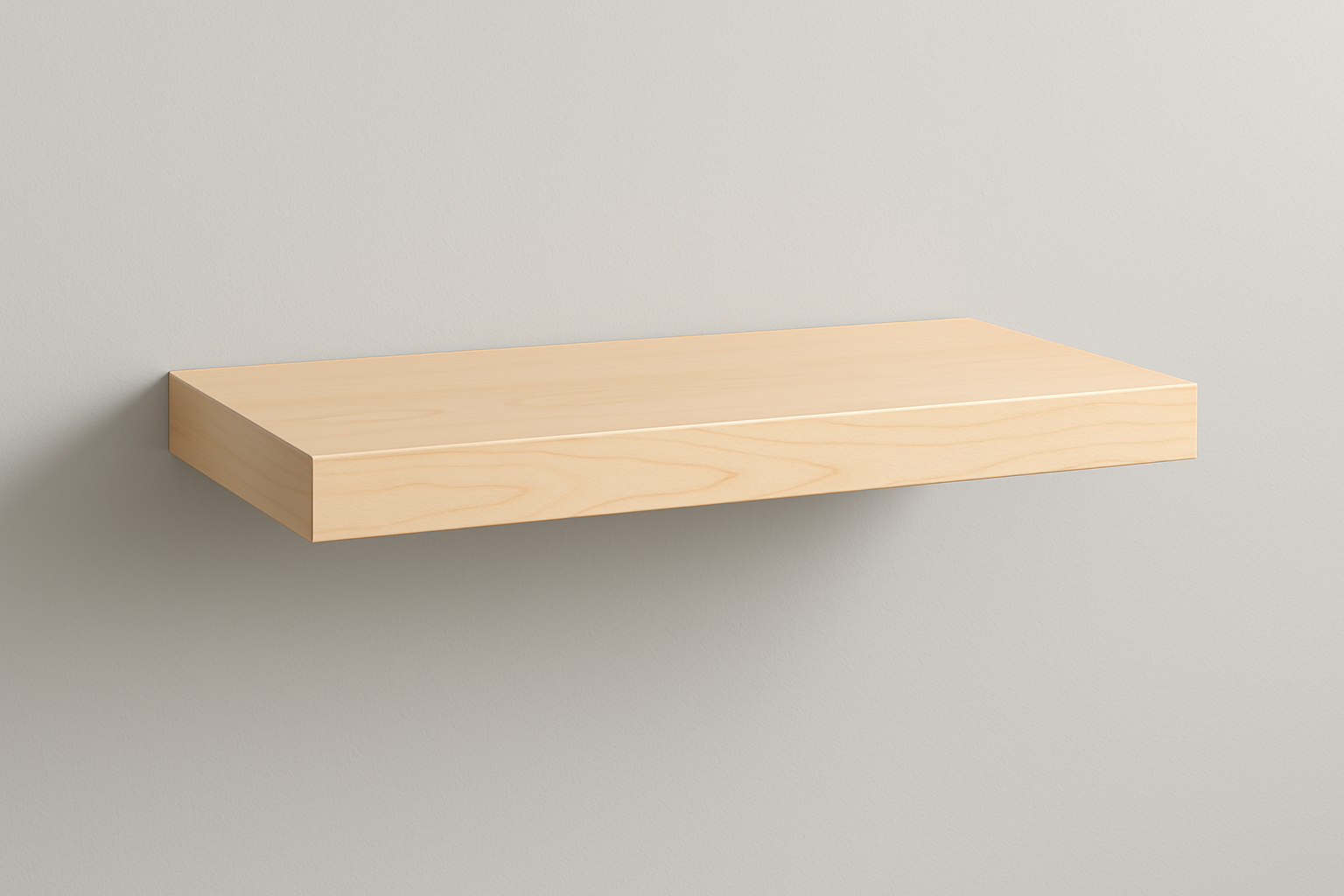 24" Maple Straight Cut Shelf