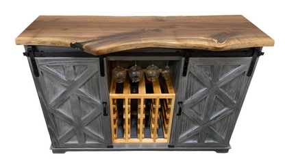 Wine Cabinet | Doors and Stemware Rack | The Vintner Collection | Studio 5 Woodworking