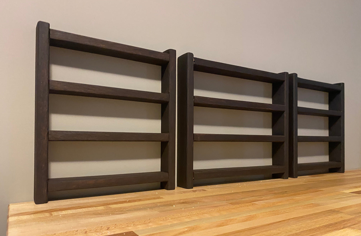 Handcrafted Wooden Doll Shelves | Solid Wood Shelves for 18" Dollhouse | For the Kids Collection