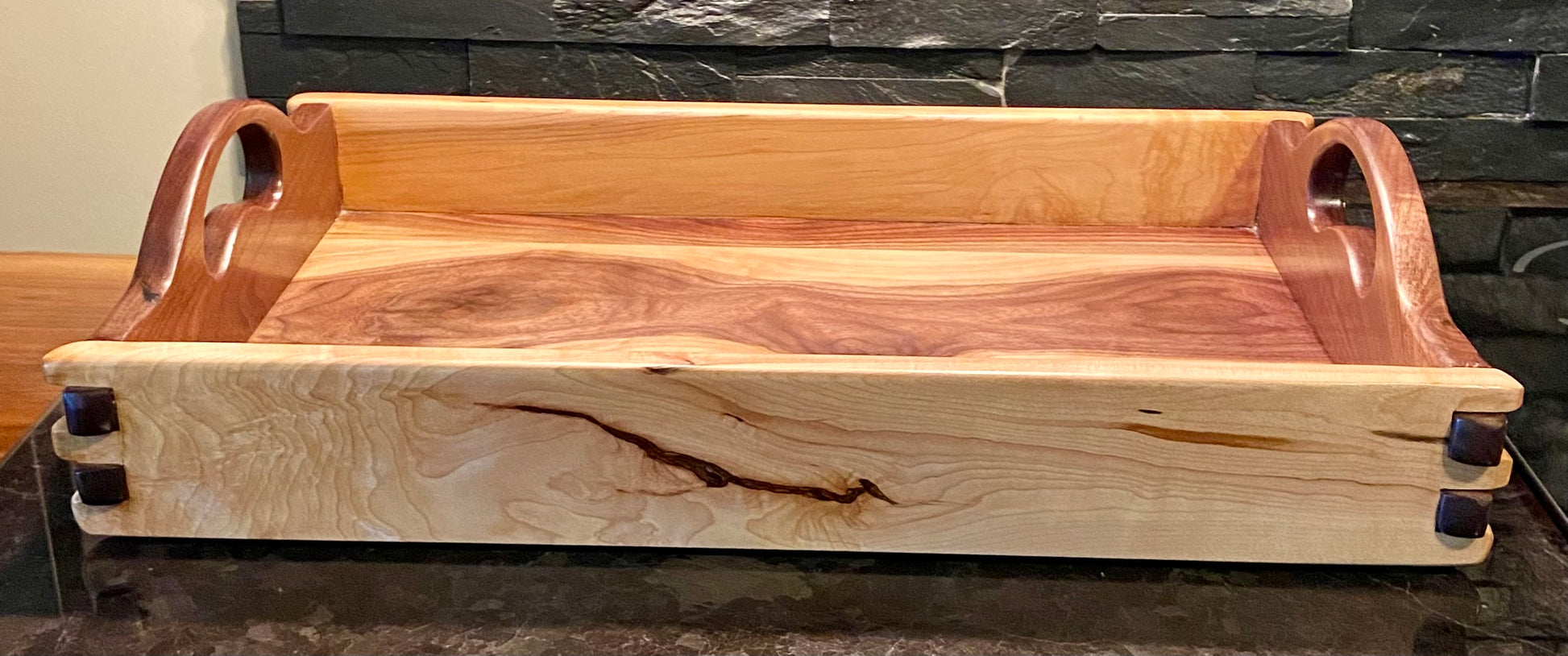 Maple Walnut Serving Tray