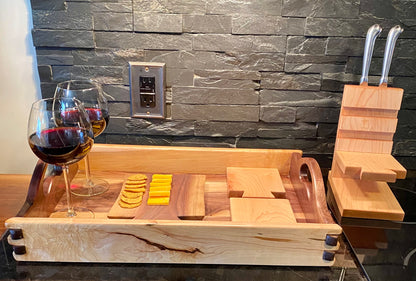Maple Walnut Serving Tray