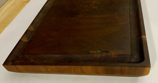 Walnut End Grain Cutting Board – Handmade Butcher Block for Kitchen