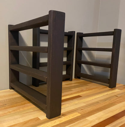 Handcrafted Wooden Doll Shelves | Solid Wood Shelves for 18" Dollhouse | For the Kids Collection