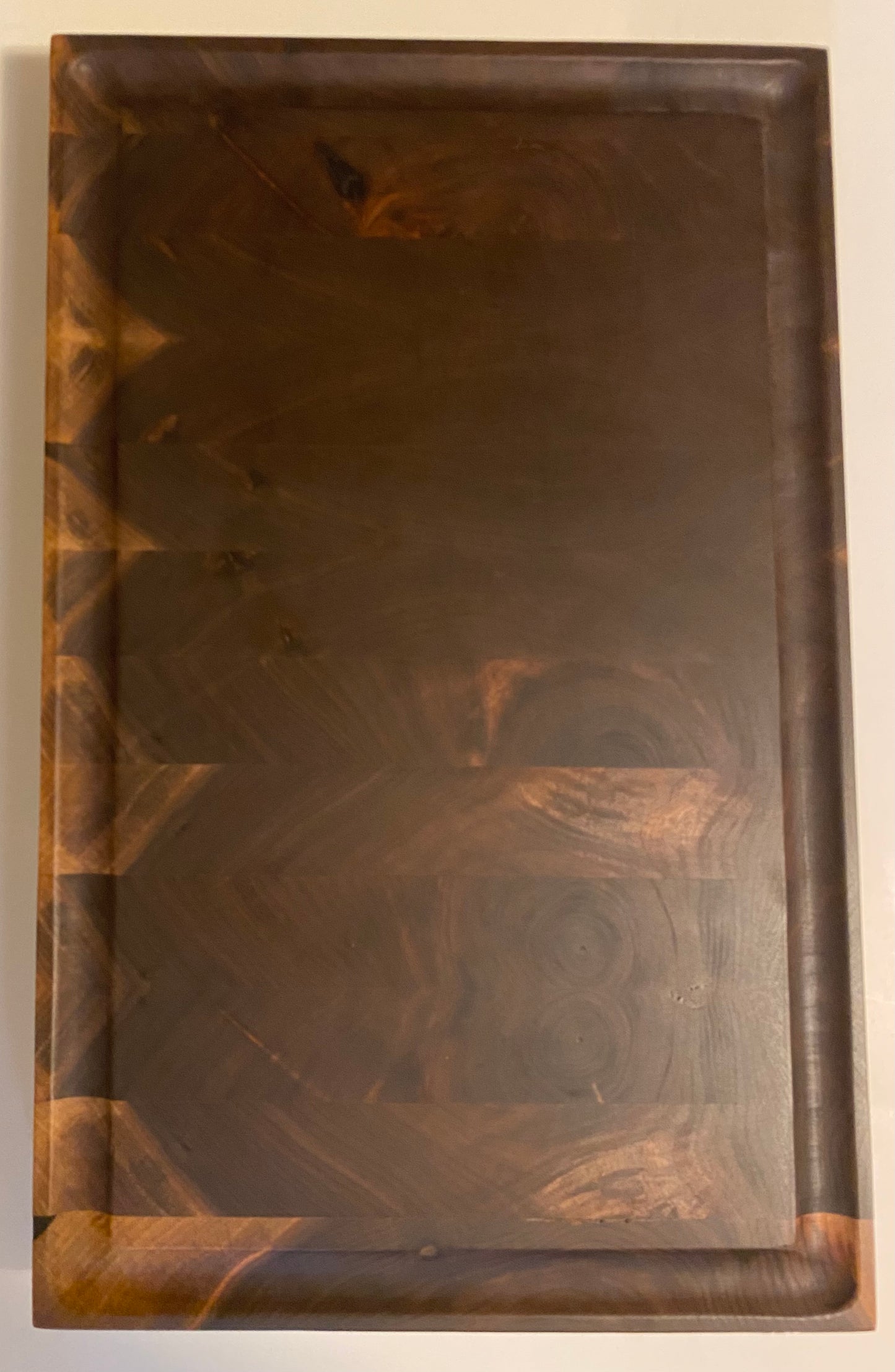 Walnut End Grain Cutting Board – Handmade Butcher Block for Kitchen