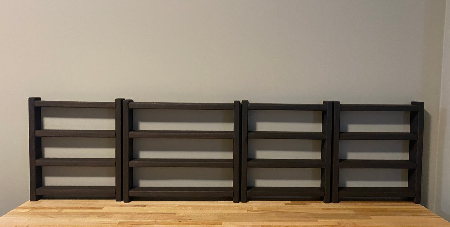 Handcrafted Wooden Doll Shelves | Solid Wood Shelves for 18" Dollhouse | For the Kids Collection