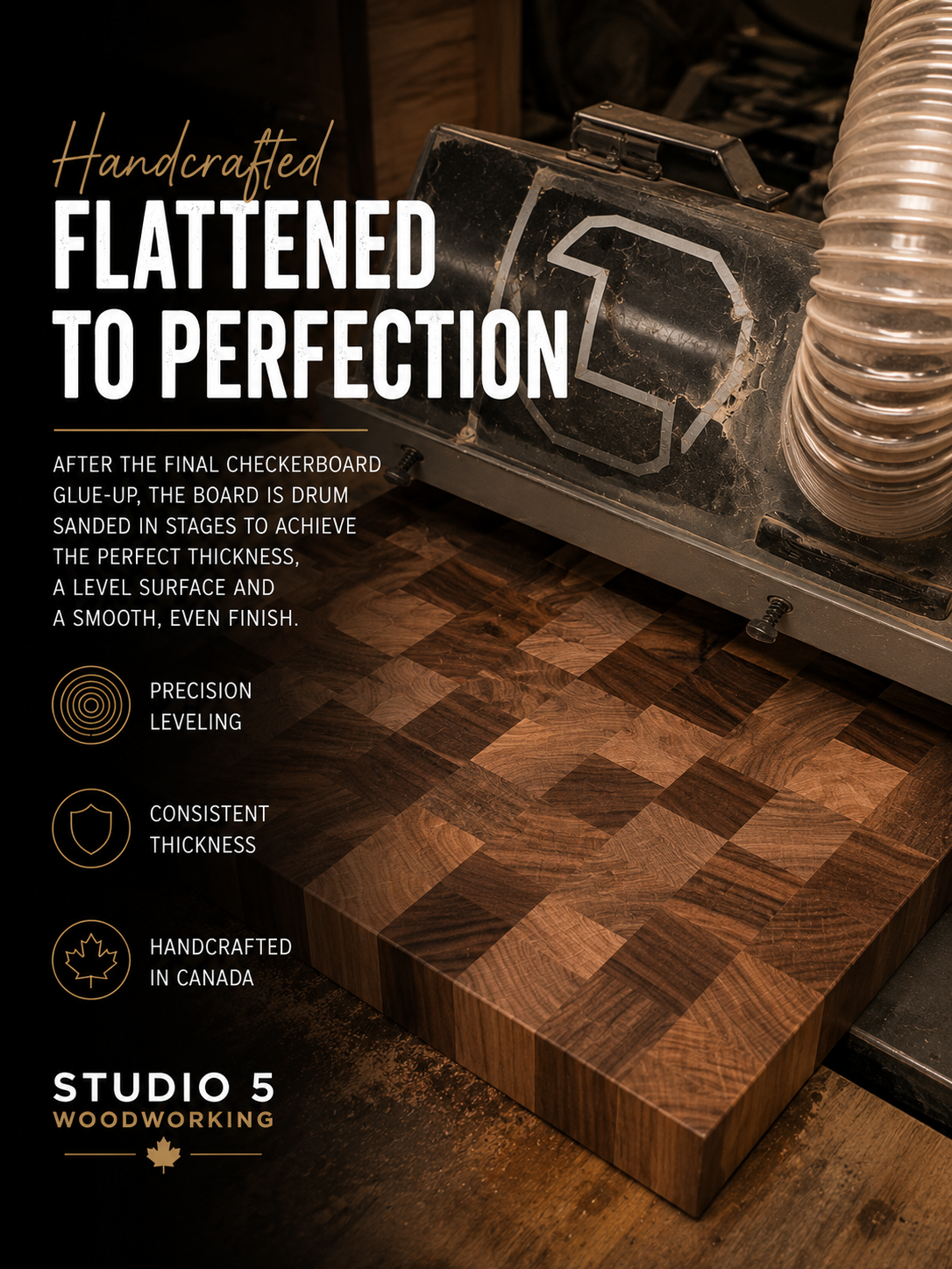 Handmade End Grain Cutting Board – Custom Sizes & Wood Options – Made in Canada