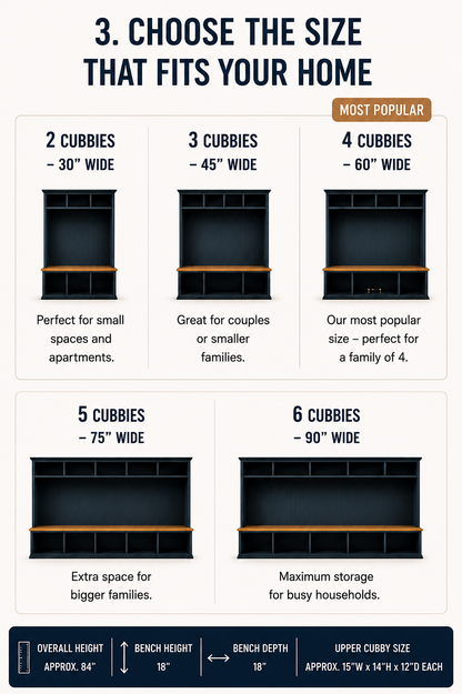 Handmade Mudroom Hall Tree – Built-In Entryway Storage System
