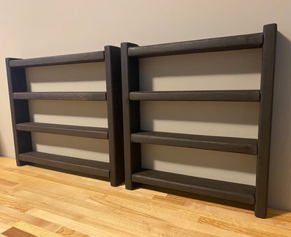 Handcrafted Wooden Doll Shelves | Solid Wood Shelves for 18" Dollhouse | For the Kids Collection