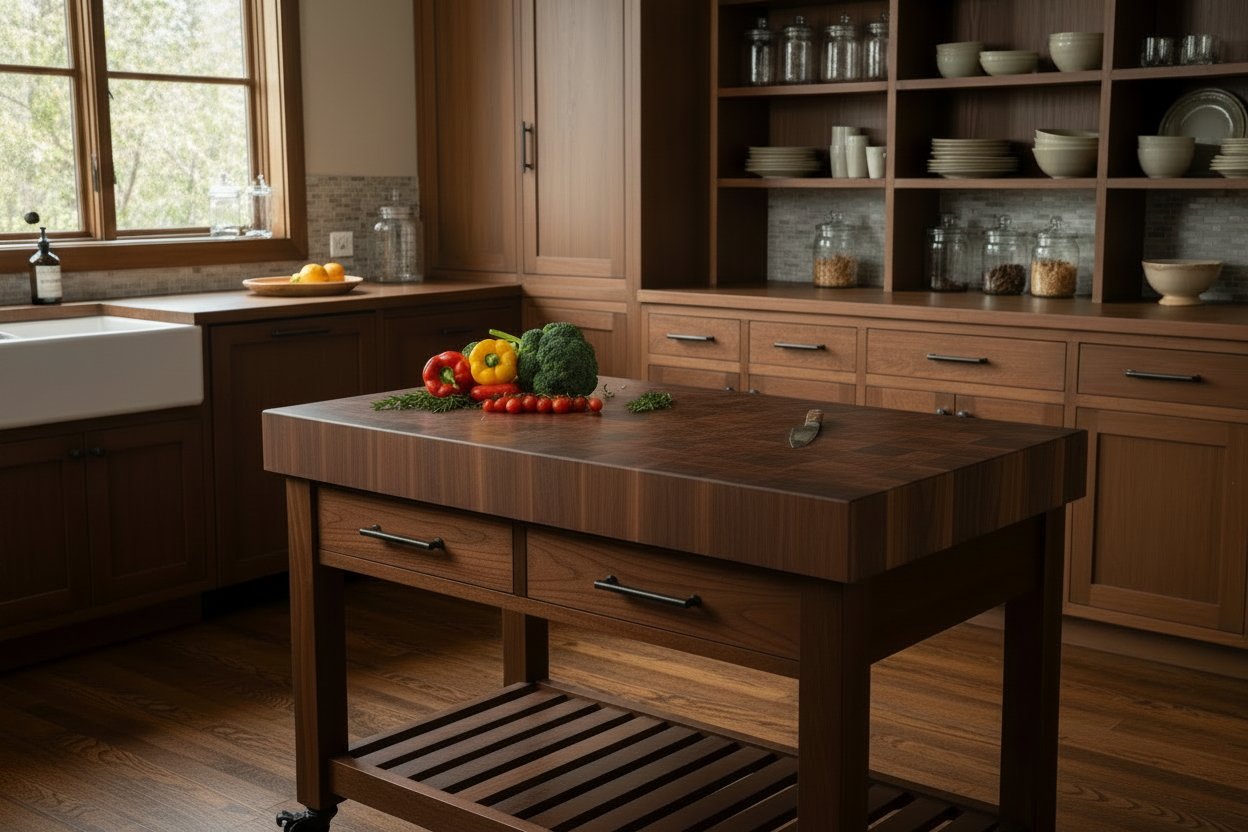 Butcher Block Island — 3" Top