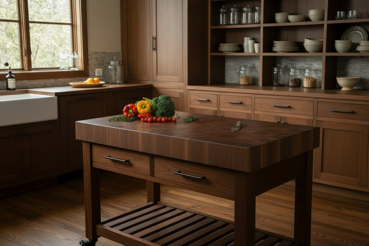 Butcher Block Island — 3" Top