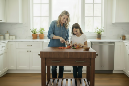 Butcher Block Island 48\" — Proportional