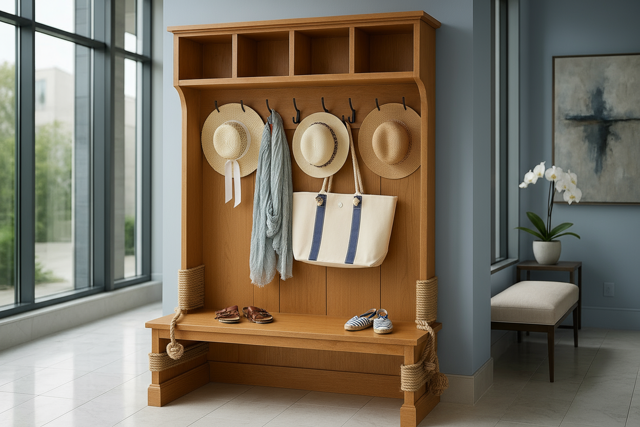 Coastal-themed entryway