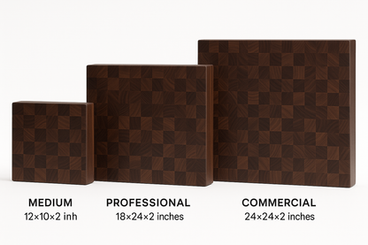 Most popular sizes - Medium, Professional 18x24, Commercial 24x24