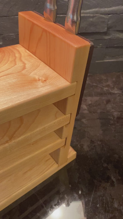 Mini Maple Charcuterie Board Set with Countertop Display | The Artisan Collection | Studio 5 Woodworking