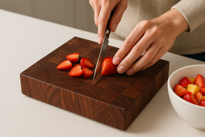 Handmade End Grain Cutting Board – Custom Sizes & Wood Options – Made in Canada