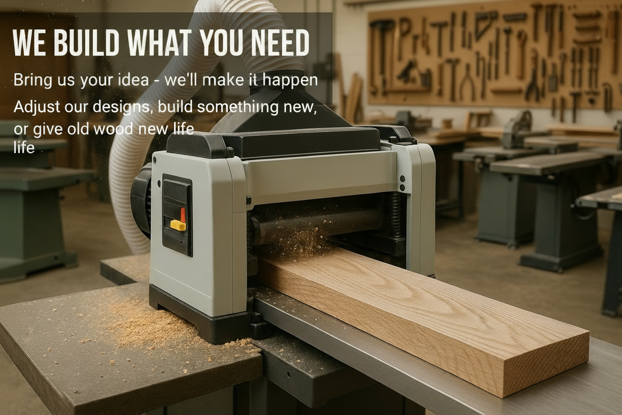 Studio 5 Woodworking Banner - Large Centered Text