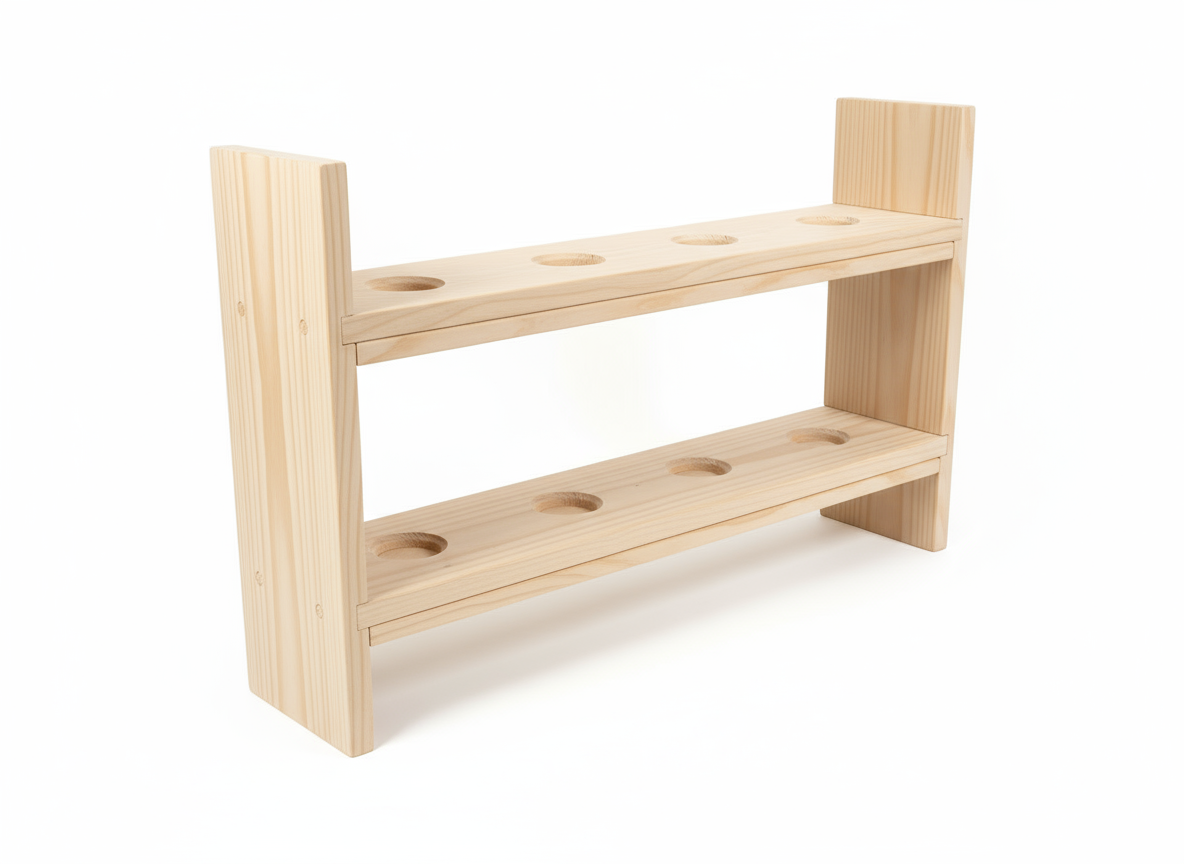 Unfinished 4-Ball Bowling Rack