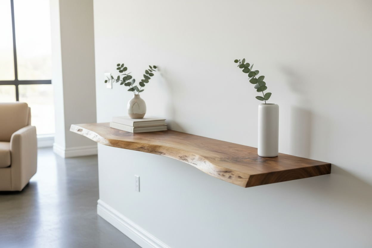Walnut Shelf Modern Lifestyle